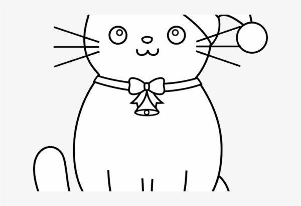 Раскраска котик Басик