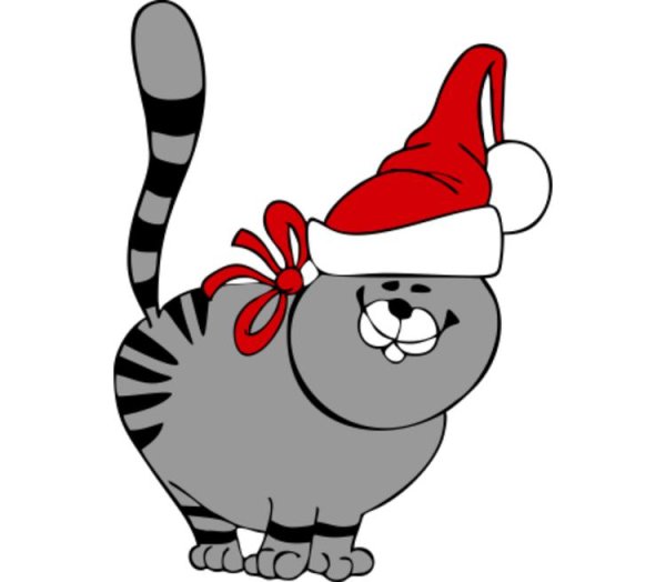 Новогодние картинки с котиками
