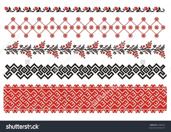 Донской казачий орнамент вектор