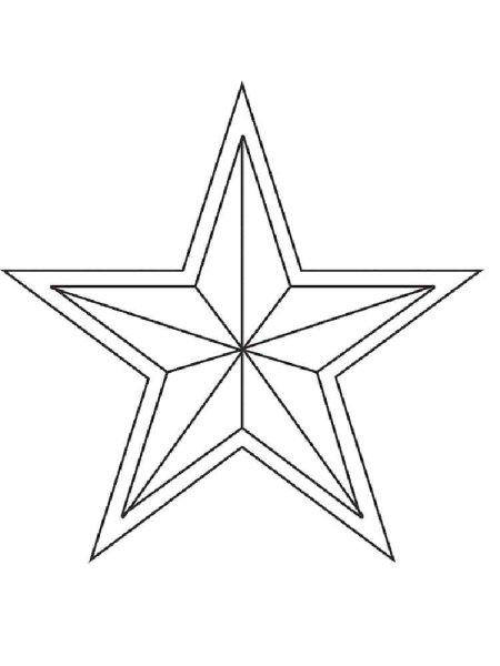 Звезда раскраска