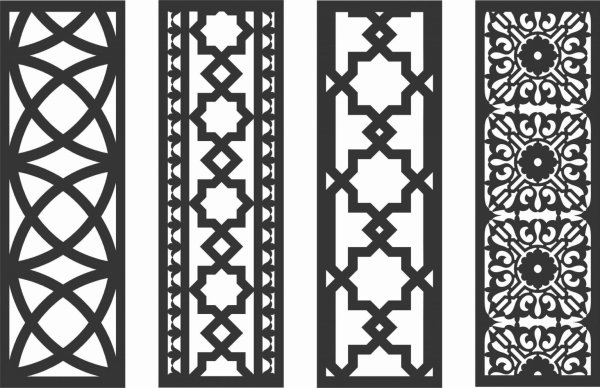 Арабские узоры DXF
