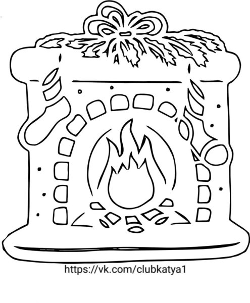 Вытынанки у камина