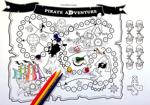 Игра ходилка раскраска