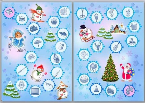 Новогодняя игра бродилка