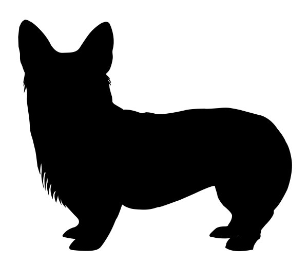 Вельш корги силуэт