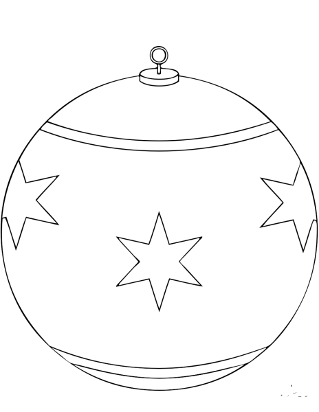 Новогодние игрушки контур