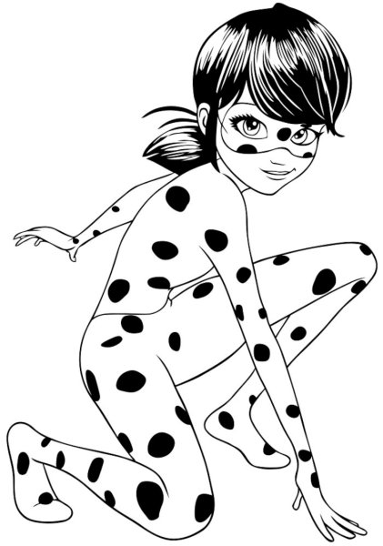 Miraculous Ladybug раскраска