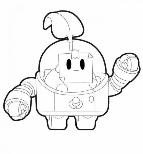 Раскраски Brawl Stars Спраут