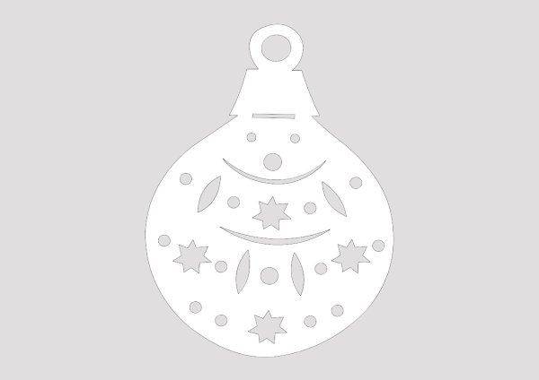 Новогодние шары трафарет