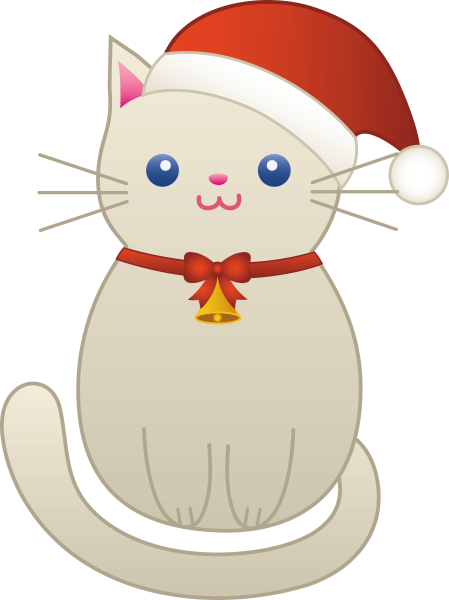 Новогодние коты мультяшные