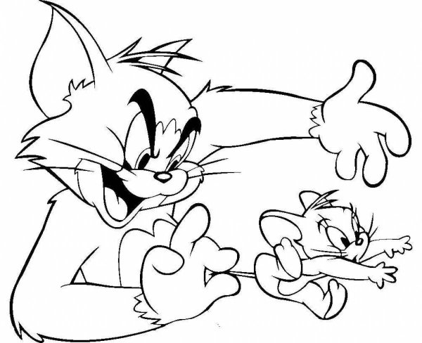 Tom and Jerry раскраска