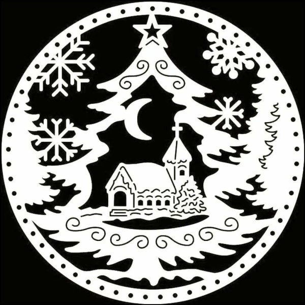 Новогодние трафареты для вырезания