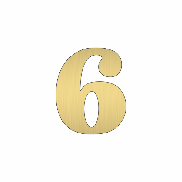 Цифра 6 трафарет для пряника