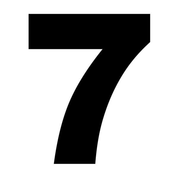Цифра 7 красивая