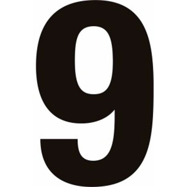 Цифра 9 трафарет