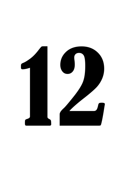 Цифра 12