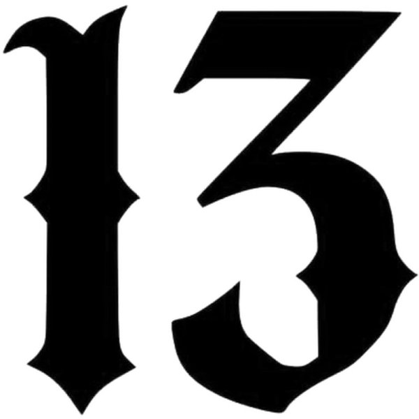 Тату цифра 13