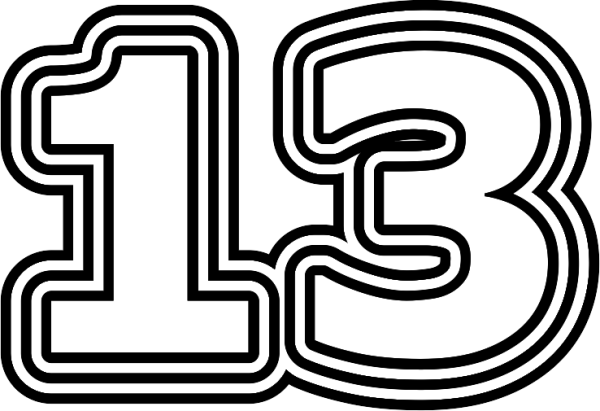 Раскраски 13