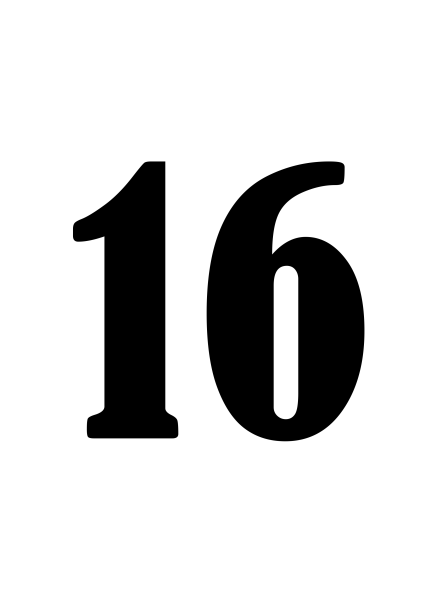 Цифра 16