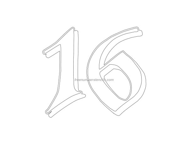 Трафарет 16 для торта