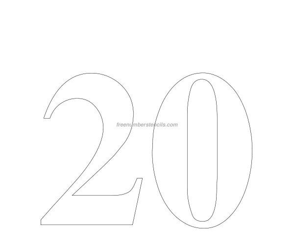 Трафарет 20