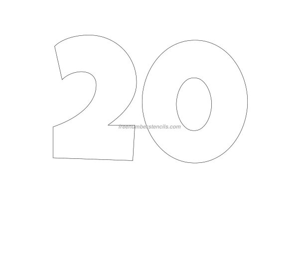 Трафарет 20