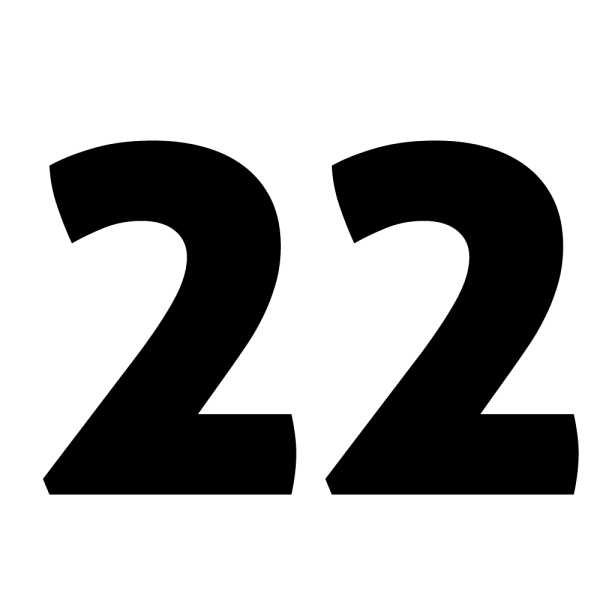 Цифра 22