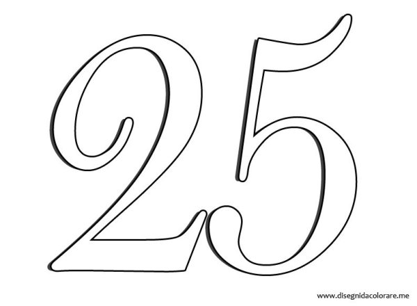 Трафарет 25 лет