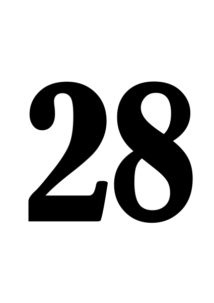 Цифра 28