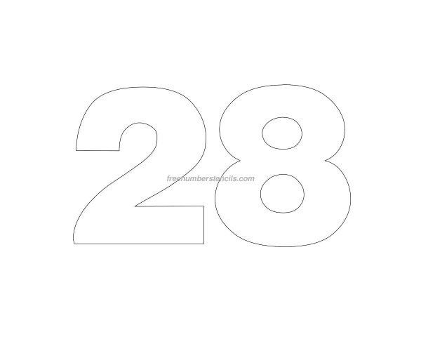 Цифра 36 трафарет