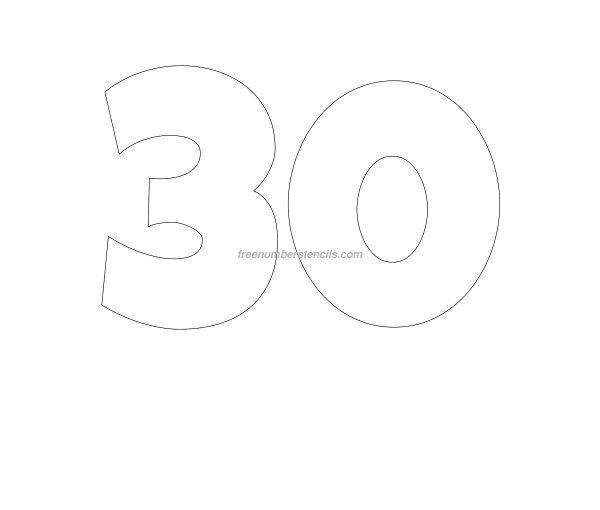 30 Трафарет