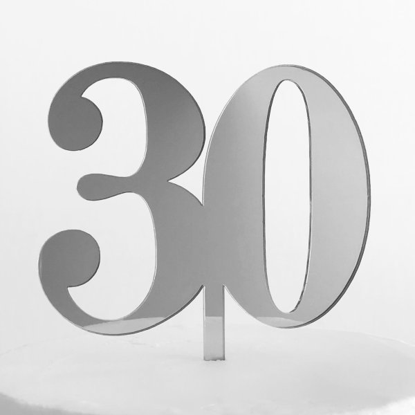Цифра 30 трафарет
