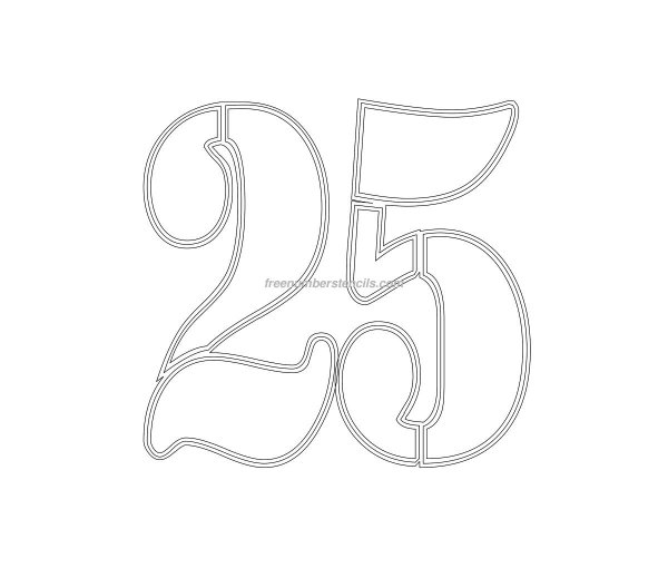 Трафарет 25 для торта
