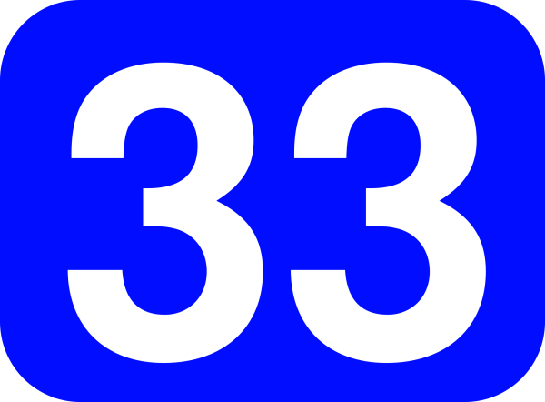 Красивое число 33