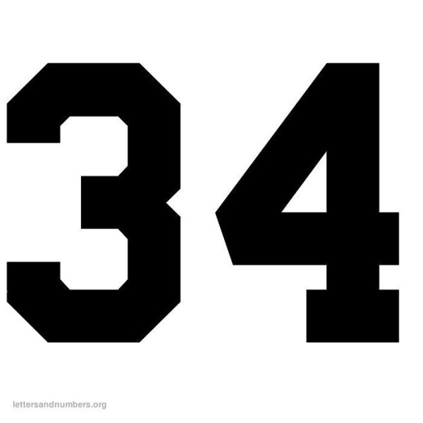Цифра 34