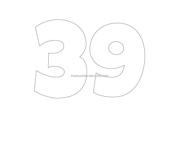 39 Трафаретные цифры