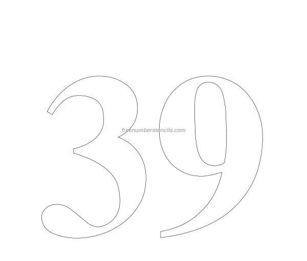Цифра 9 для вырезания