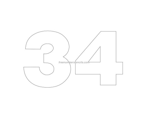 Трафарет цифр 8 см