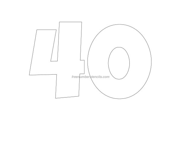 Трафарет 40 для торта
