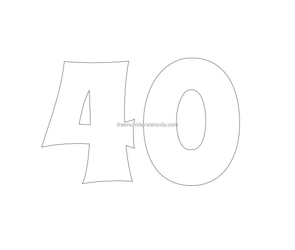 Трафарет 40 для торта