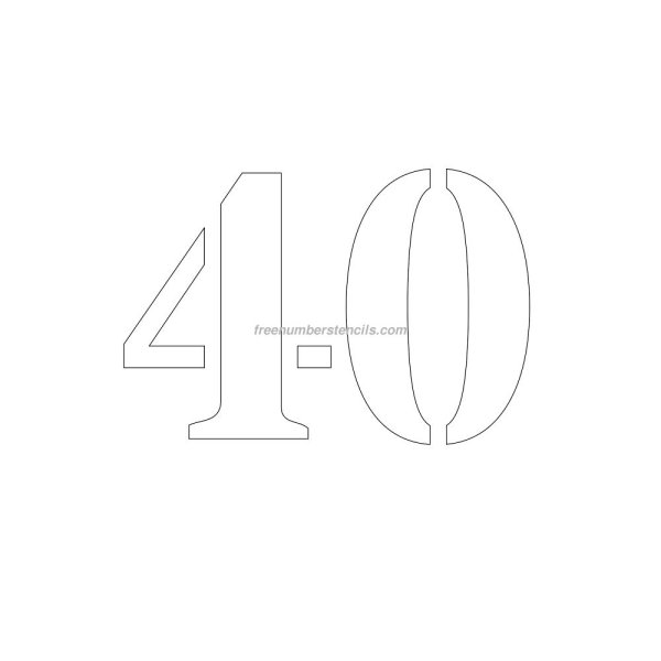 Трафарет 40