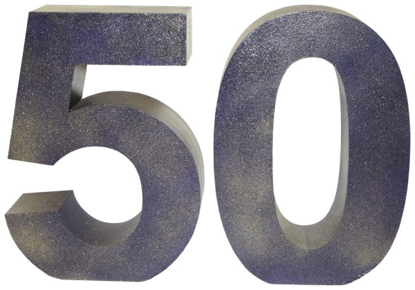 Объемная цифра 50