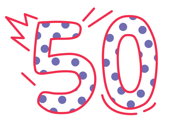 Цифра 50 рисунок