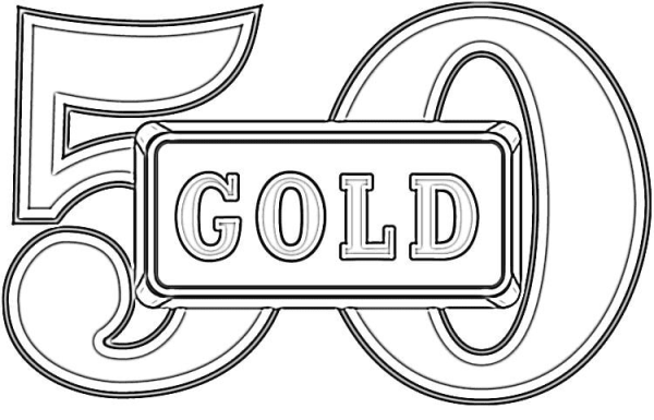 50 Лет раскраска