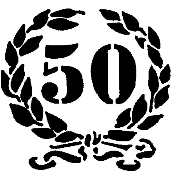 50 Лет трафарет