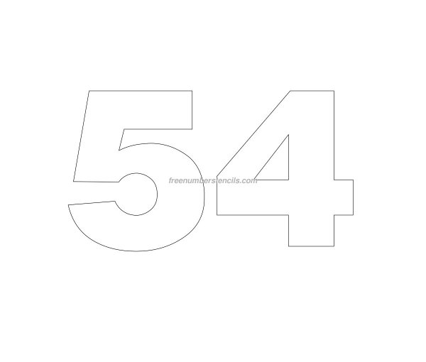 Трафарет 54