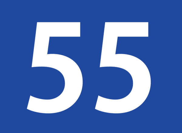Цифра 55 красиво