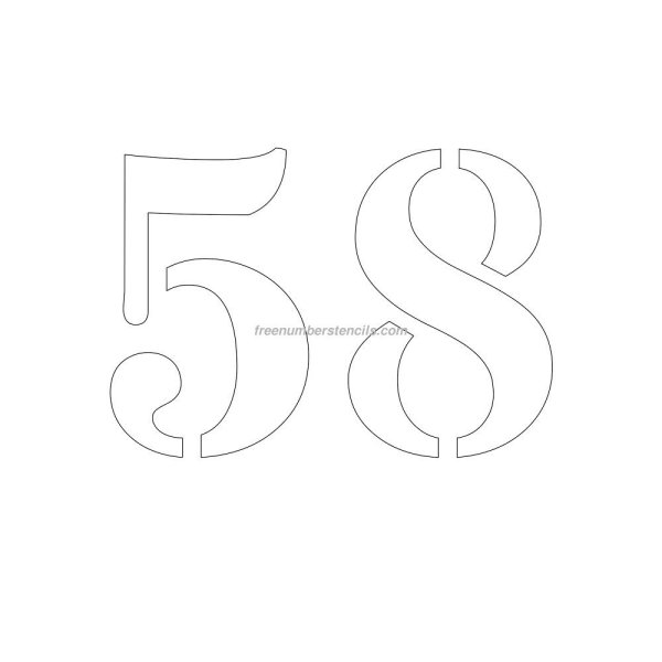 Трафарет цифры 30 для вырезания