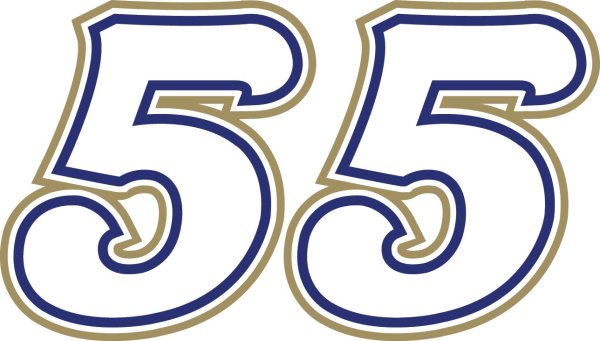 Красивые цифры 55