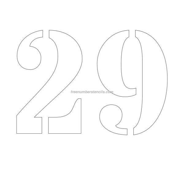 Трафарет числа 24